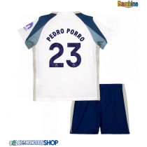 Maglie da calcio Tottenham Hotspur Pedro Porro #23 Prima Maglia Bambino 2025-26 Manica Corta (+ Pantaloni corti)